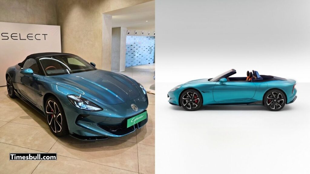 MG Cyberster Electric Roadster launched in India in new Irises Cyan colour – Perfect Combination of Speed, Style and Luxury