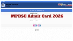 MPBSE Admit Card 2026 – How to Download Hall Ticket via mpbse.mponline.gov.in, Check Complete Time Table