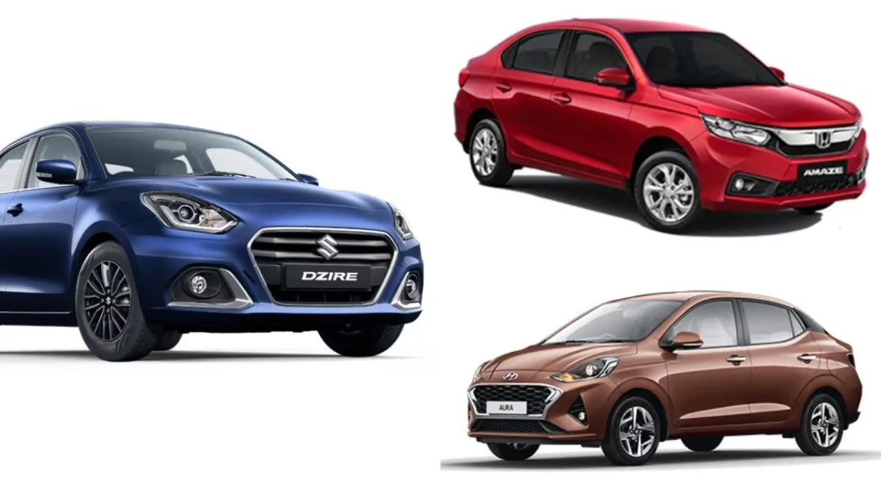 Maruti Dzire 2026 vs Honda Amaze 2026 vs Hyundai Aura 2026