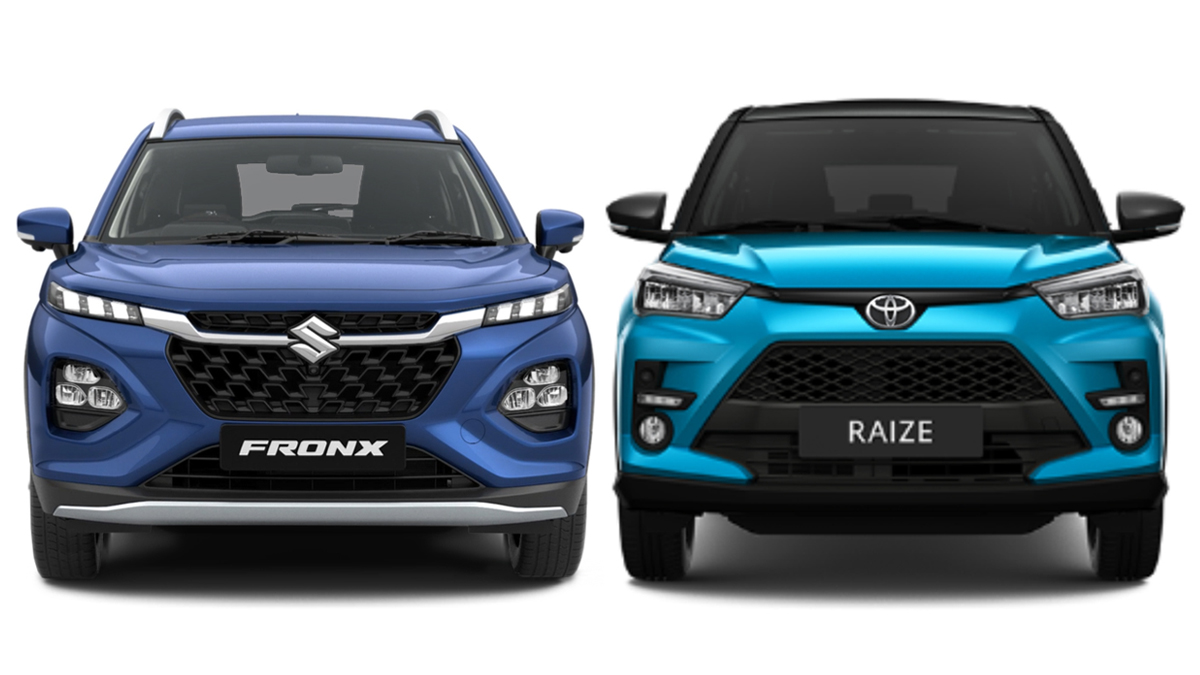 Maruti Fronx Hybrid vs Toyota Raize Hybrid