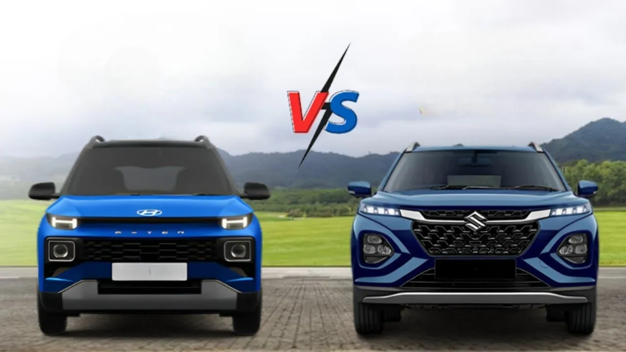Maruti Fronx Turbo vs Hyundai Exter Turbo