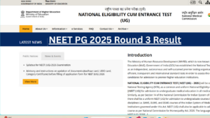NEET PG 2025 Round 3 Result – Seat Allotment on 29 January