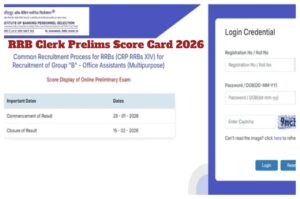 RRB Clerk Prelims Score Card 2026 Released – How to Check Prelims Marks and Cut-Off at ibps.in