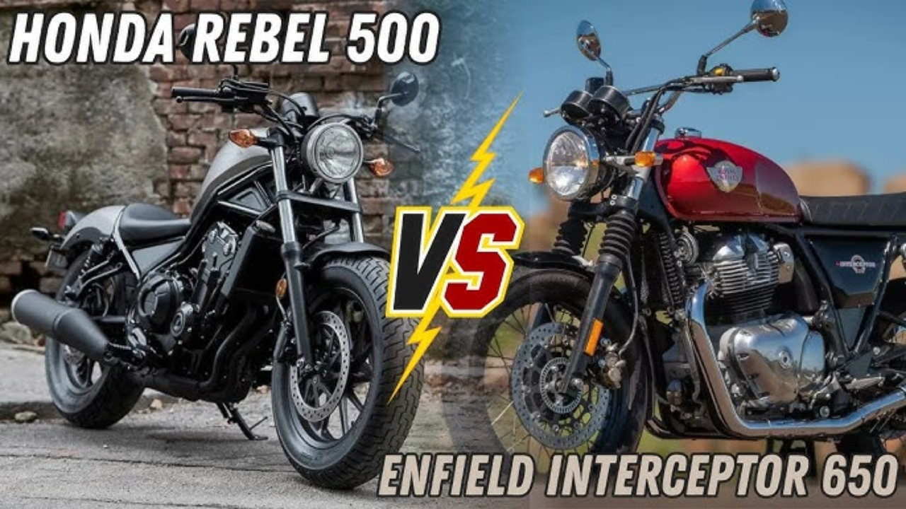 Royal Enfield Interceptor Bear 650 vs Honda Rebel 500