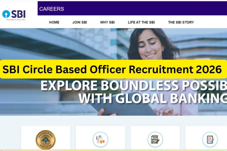 SBI Circle Based Officer Recruitment 2026