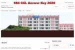 SSC CGL Answer Key 2026