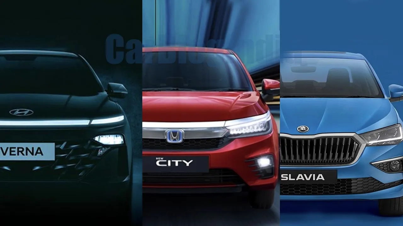Skoda Slavia 2026 vs Honda City 2026 vs Hyundai Verna 2026