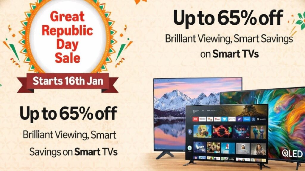 Amazon Sale 2026: Get 43-Inch Smart TVs Up to 65% Off with Bank Discounts