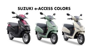 Suzuki e-Access Electric Scooter Colours Revealed – Strong Entry into the EV Segment with 4 Stylish Options