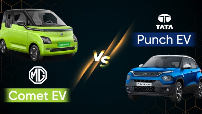 Tata Punch EV vs MG Comet EV