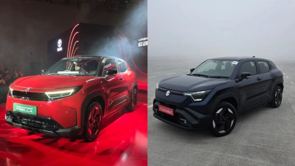 Toyota Urbauin Crser Ebella Vs Maruti e Vitara – Design, Features and Range Comparison