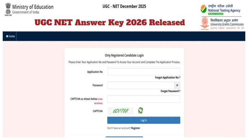 UGC NET Answer Key 2026 Released