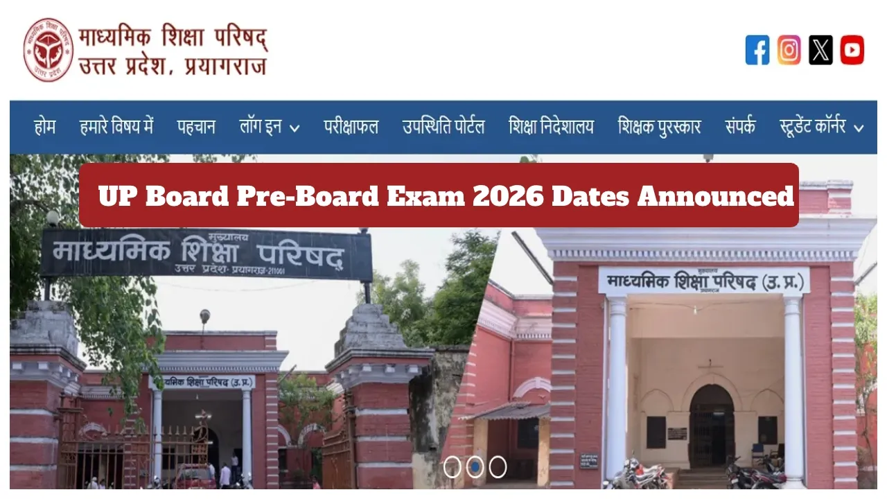 Up Board Pre Board Exam 2026 Dates Announced