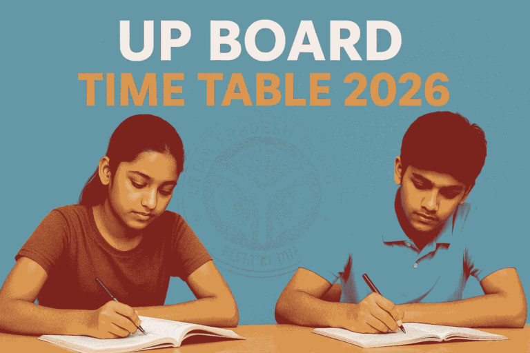 UP Board Time Table 2026 Updated