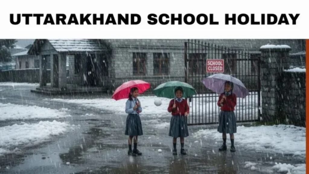 Uttarakhand School Holiday Today – Schools Closed in Several Districts Due to Rain Snow