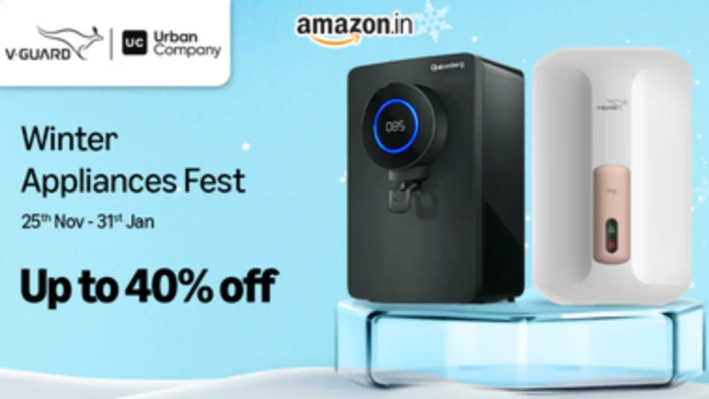 Winter Appliances Fest: Get Up to 40% Discount on Water Heater or Purifier