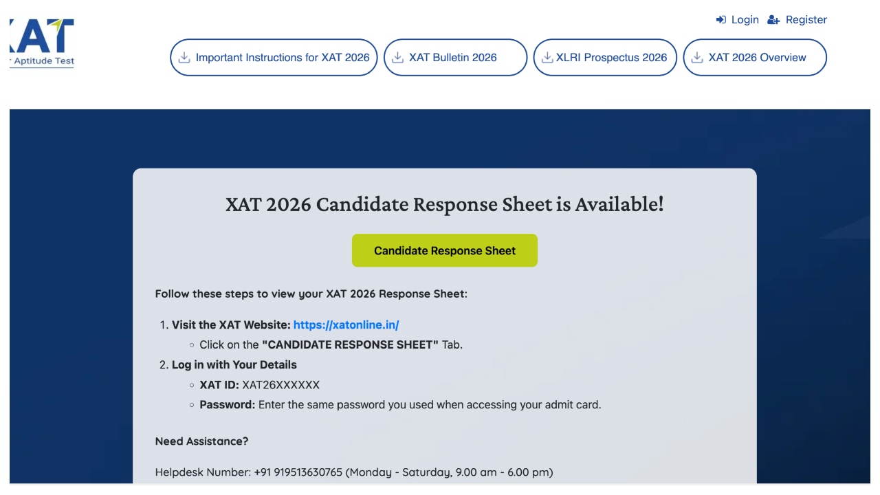 XAT Answer Key 2026 OUT...