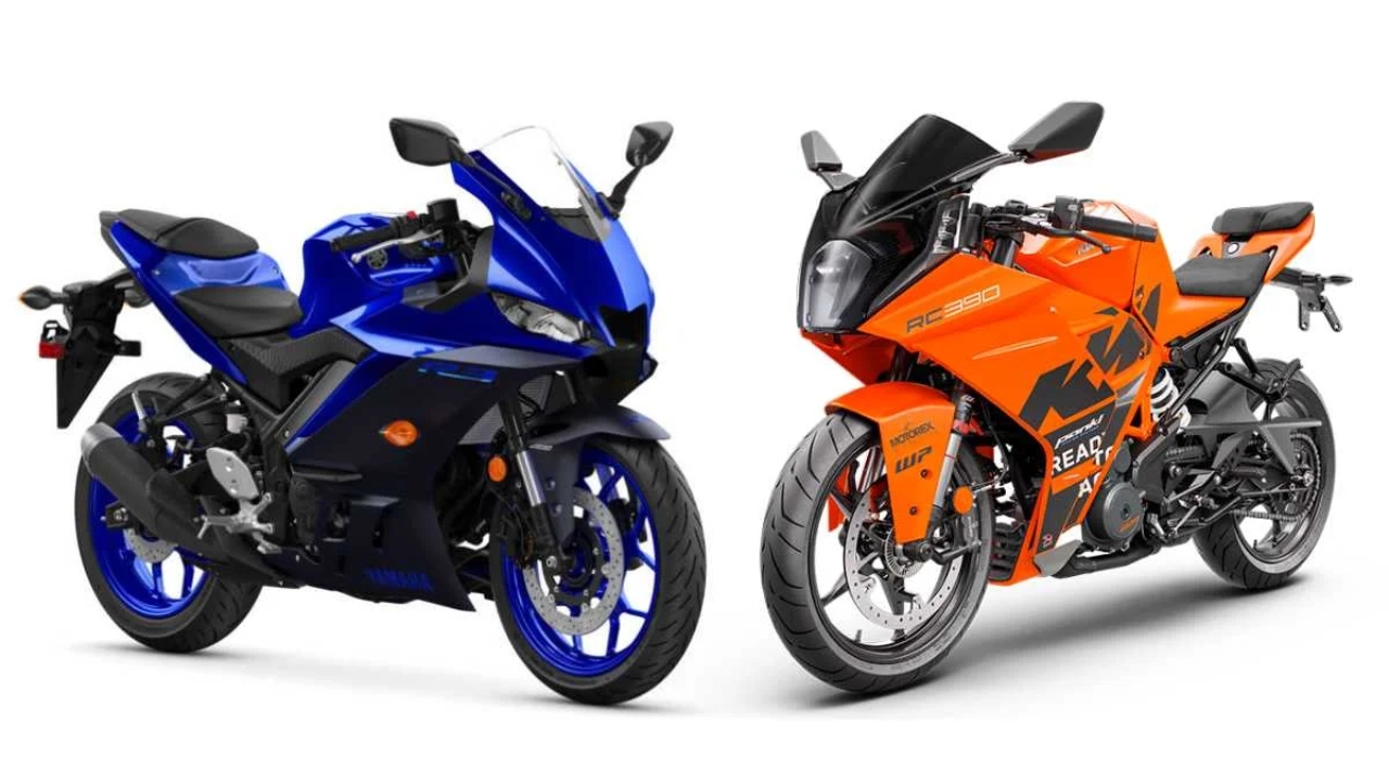Yamaha R3 vs KTM RC...