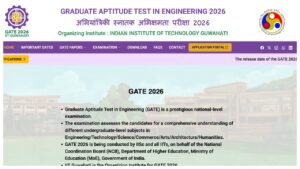 GATE 2026 Admit Card Update – How to Download IIT Guwahati Hall Ticket at gate2026.iitg.ac.in