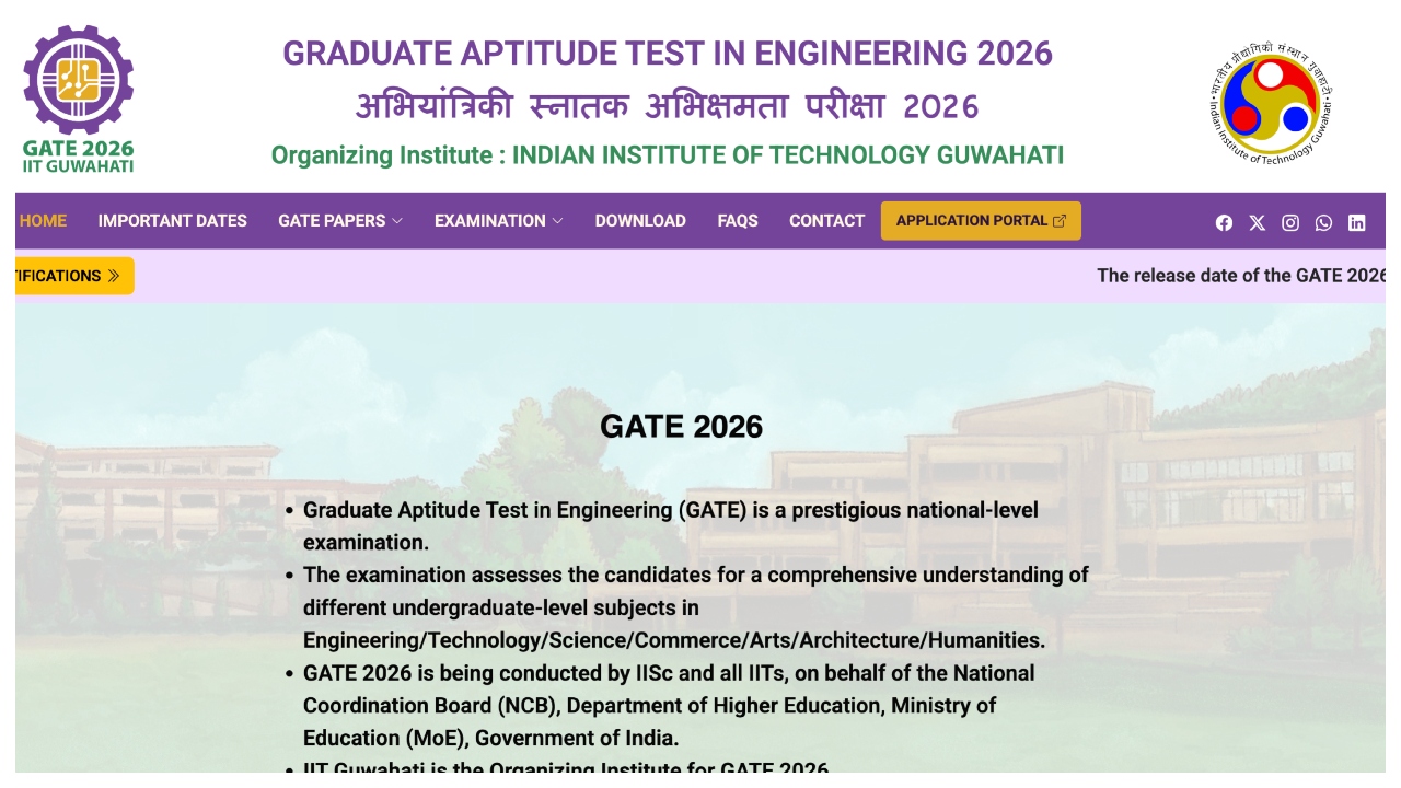GATE 2026 Admit Card Update...