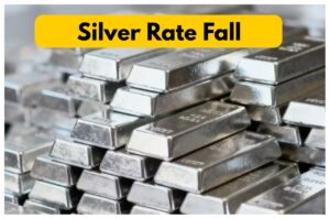 Silver Rate Falls – Why silver is falling today, Price Down ₹20,000 on MCX