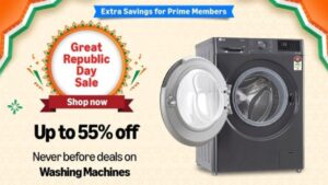 Amazon Republic Sale: Washing Machines Up to 55% Off, Advanced Technology for Excellent Laundry Results