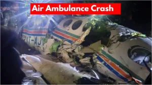 Air Ambulance Crash Update - Air Ambulance Crashes in Jharkhand, 7 Killed En Route to Delhi in India category