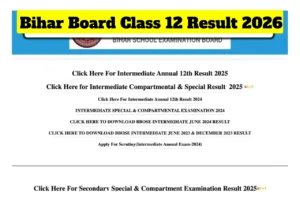 Bihar Board Class 12 Result 2026 - How to Check Score via Mobile, Direct Link Here in Education category