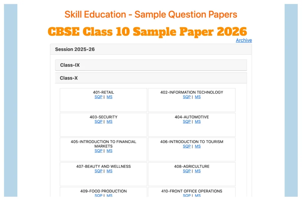 Cbse 12th Sample Paper 2026