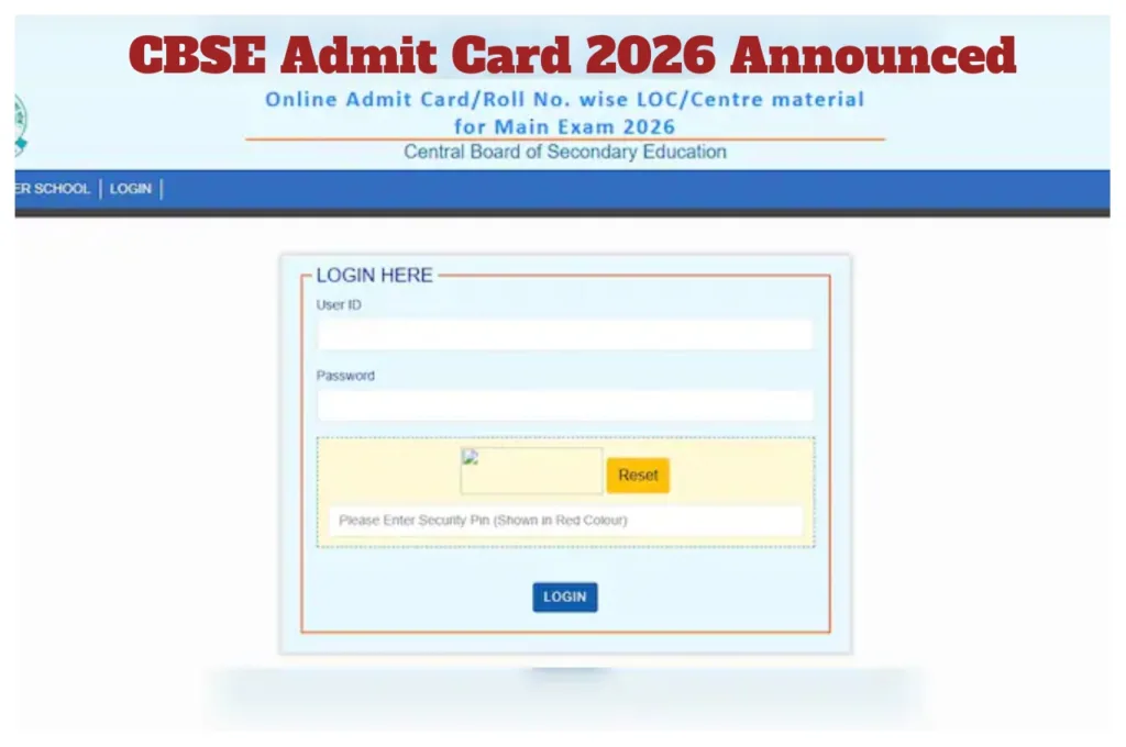 CBSE 10th, 12th Admit Card Announced – Steps to Download Hall Tickets at cbse.gov.in; Direct Link Here