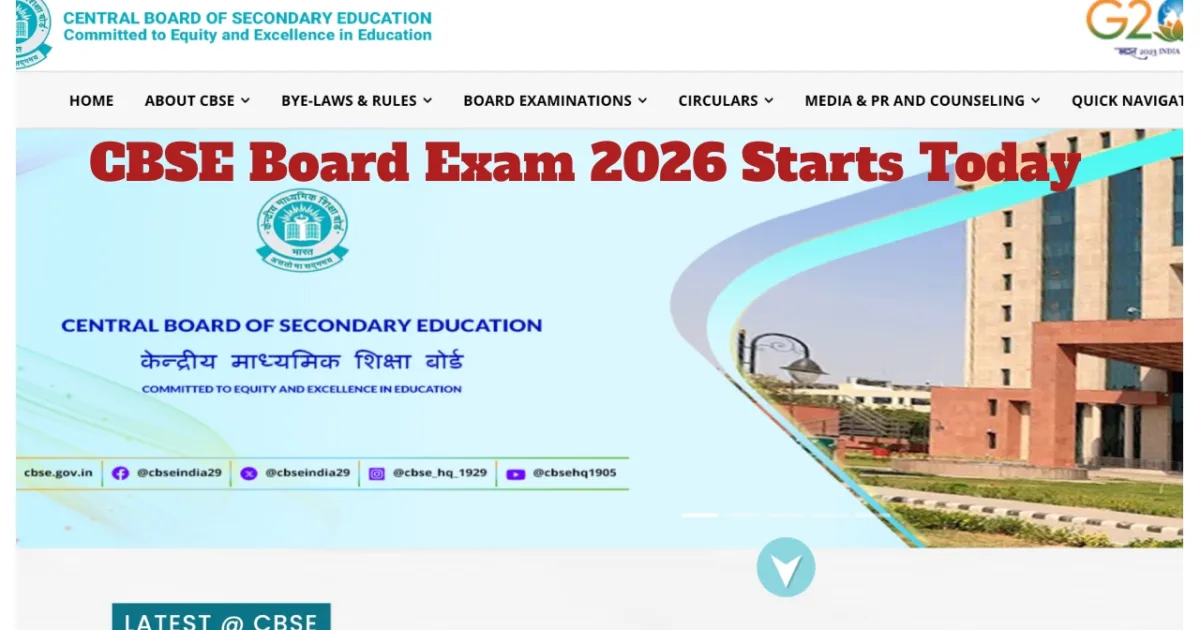 CBSE Board Exam 2026 Starts Today – Delhi Traffic Advisory, Gate Closing Time & Banned Items List
