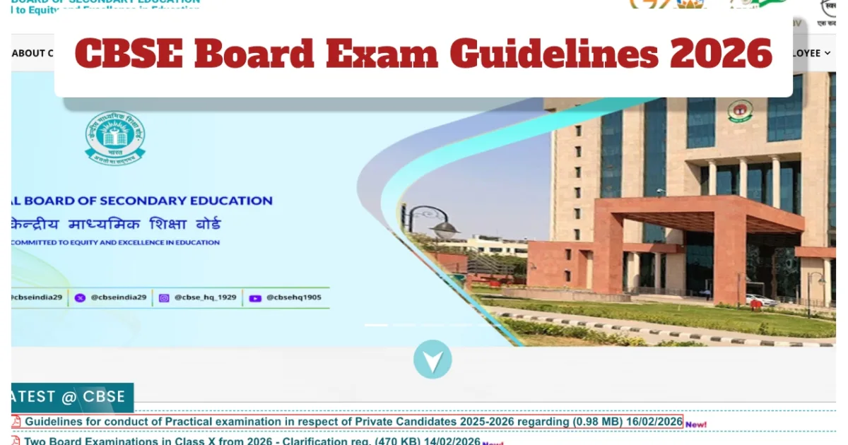 CBSE Class 10 & 12 Exams – What to Carry, Banned Items, Admit Card Rules on Feb 17