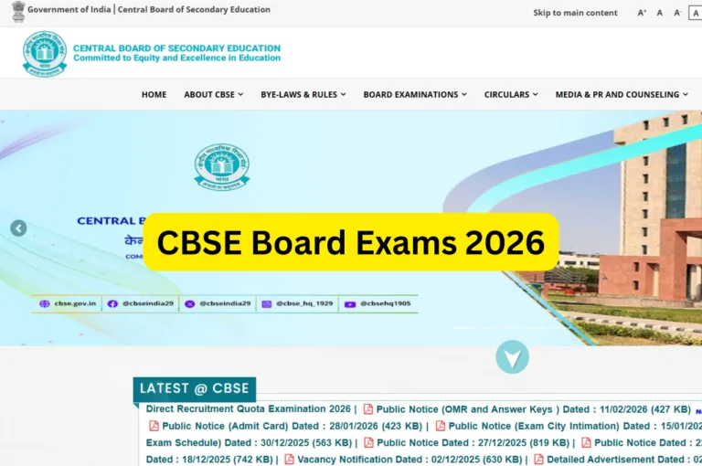 CBSE Board Exams 2026