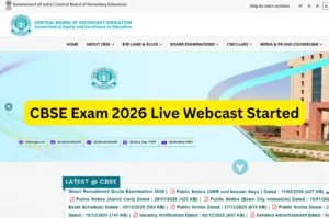 CBSE Exam 2026 Live Webcast Started - New Exam Rules and Updates Explained in Education category