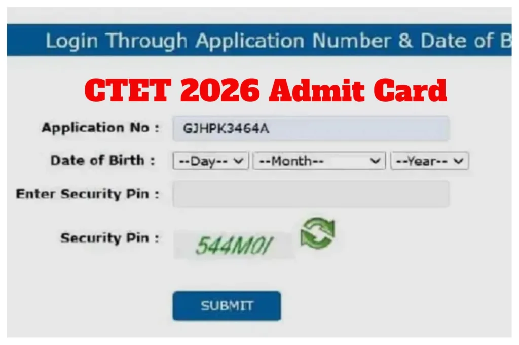 CTET Admit Card 2026 – Download Hall Ticket at ctet.nic.in, Direct Link Here