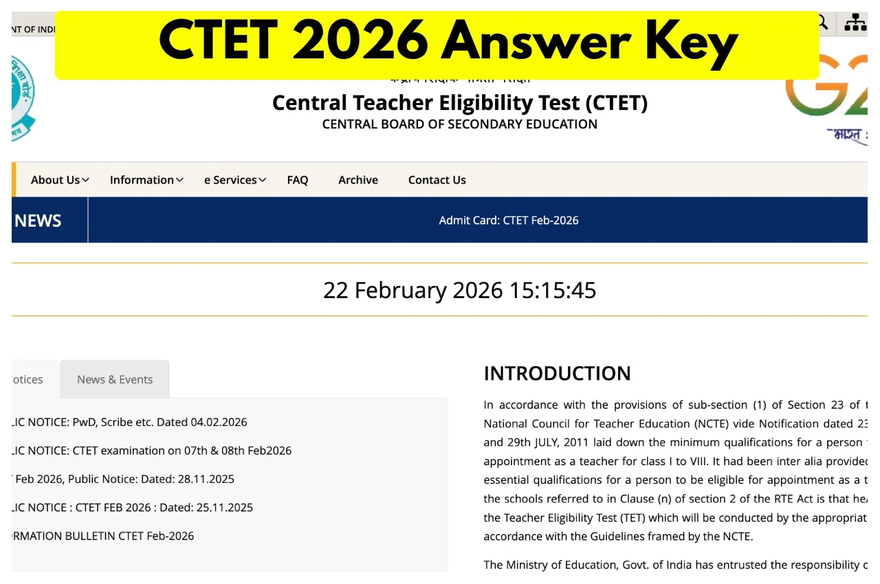 CTET 2026 Answer Key – CTET Feb Key Likely Announced This week! How to Check on DigiLocker?
