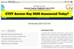 CTET Answer Key 2026 Announced Today_