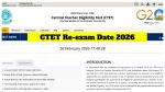 CTET Re-exam Date 2026 – Download New Admit Card at ctet.nic.in on March 1st
