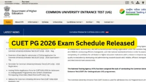 CUET PG 2026 Exam Schedule Released - Check Subject Wise Dates at cuet.nta.nic.in in Education category