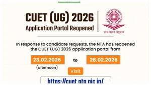 CUET UG 2026 – Last Chance to Apply Today at cuet.nta.nic.in by 11:59 PM