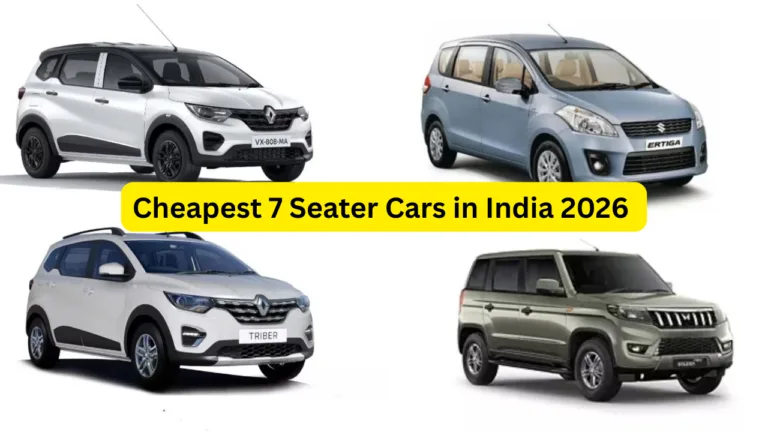 Cheapest 7 Seater Cars in India 2026