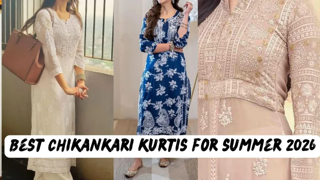 Chikankari kurtis for summer