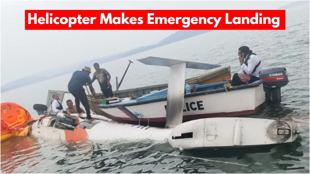 Helicopter Makes Emergency Landing in Sea, Pilot Saves Lives