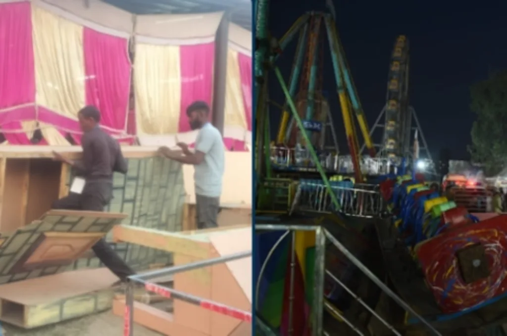 Panic at Surajkund Mela as Swing Collapses, Several Injured