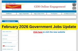 February 2026 Government Jobs Update : Major Vacancies Open for Police, Bank, Railway and Post Office Details on indiapostgdsonline.gov.in in Education category