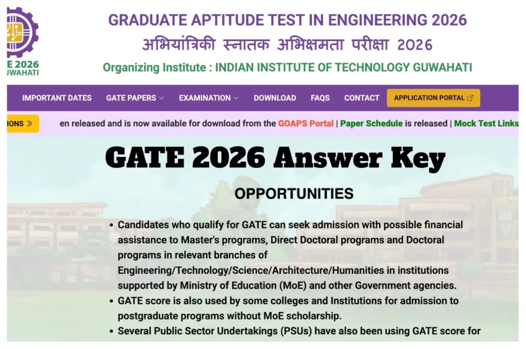 Gate 2026 Answer Key