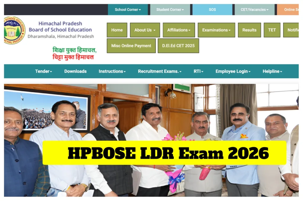 Hpbose Ldr Exam 2026