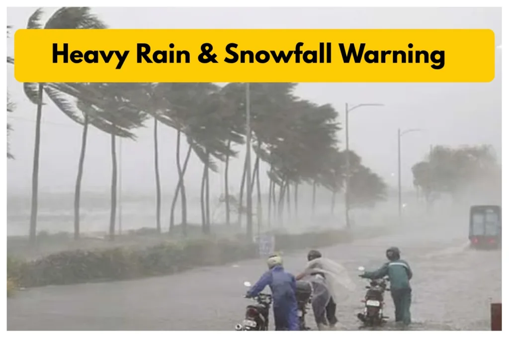 Monsoon Forecast – Heavy Rain & Snowfall Warning for Next 4 Days in These 8 States
