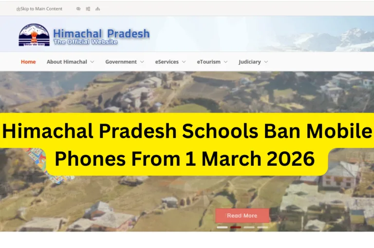 Himachal Pradesh Schools Ban Mobile Phones From 1 March 2026