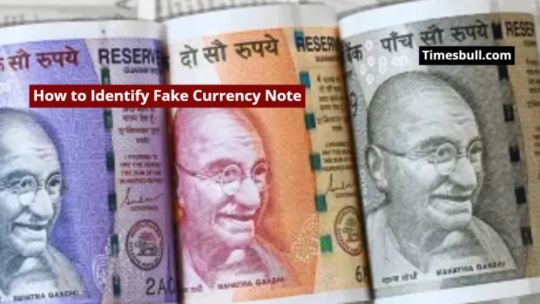 How to Identify Fake Currency Note